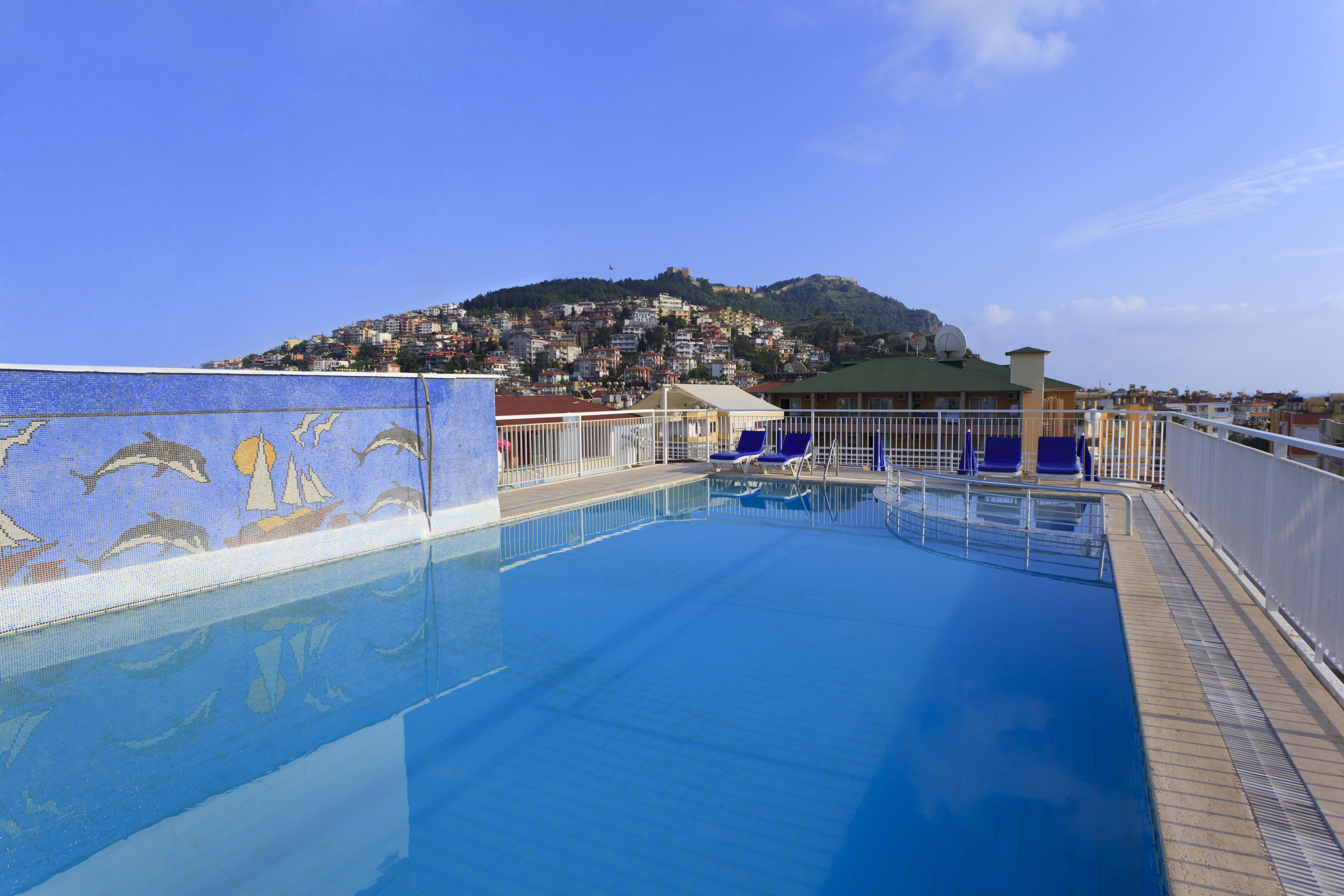 Kleopatra Aytur Apart Hotel Alanya Exteriör bild